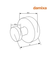 MEDIDAS JUEGO 2 COLGADORES ZEN DAMIXA